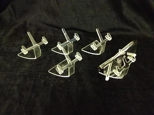 CLEAR ACRYLIC SUNGLASSES & SPECTACLE SMALL DISPLAY STANDS SET OF 5 NEW - Picture 1 of 1
