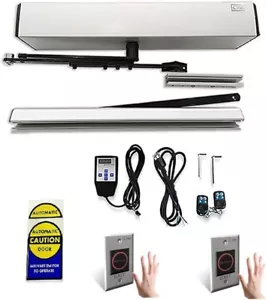 Abridor de puerta automático de vidrio sin marco con interruptor sensor táctil de metal con cable - Imagen 1 de 8