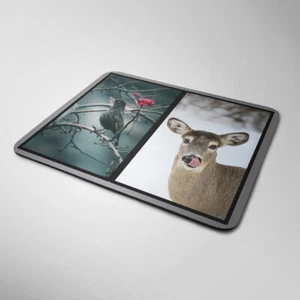Personalised Photo Collage Mouse Mat Pad Computer PC Laptop Gift 2 X Photos - Picture 1 of 1