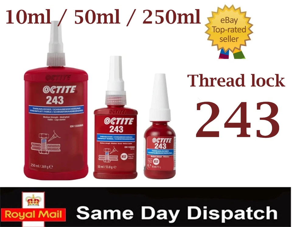 LOCTTLF Thread Lock 243 222 10 263 270 518 577 401 480 638 270 542 545 300ml 50ml TITE