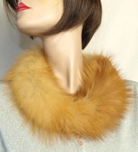 Pelz Schal Rotfuchs Kragen Fell Kette Boa Collier Mantel Besatz Canada Premium - Bild 1 von 4