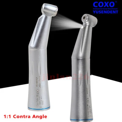 COXO Dentaire Contre-angle 1:1 bleu aqua interne (LED lumière) fit NSK CE