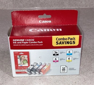 Genuine OEM Canon Ink & Paper Combo Savings Pack - Sealed Box - Image 1 of 4