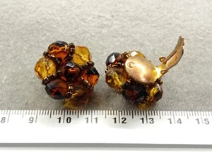 PAIRE DE BOUCLES D'OREILLE CLIPS VINTAGE REF07678J - Picture 1 of 1