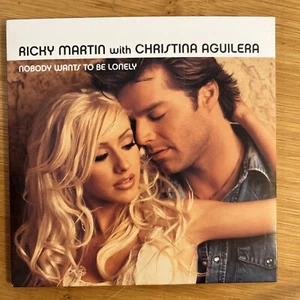 Ricky Martin with Christina Aguilera - Nobody wants to be lonely PROMO CD C13 - Picture 1 of 2