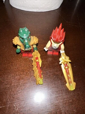 LEGO ® - Legends of Chima 70144 - Laval Fire Chi Heavy Armor Lot 2 Minfig Only - Image 1 of 3