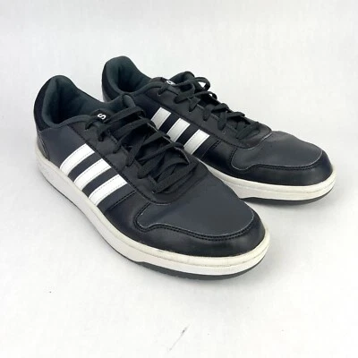Tênis Adidas Hoops 2.0 B44699 Masculino Couro Preto Tamanho 13 - Imagem 1 de 4