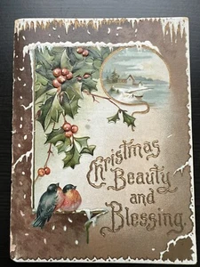 1900s Phillips Brooks Christmas Beauty and Blessing Booklet Card 12 pg No. 4638 - Bild 1 von 9