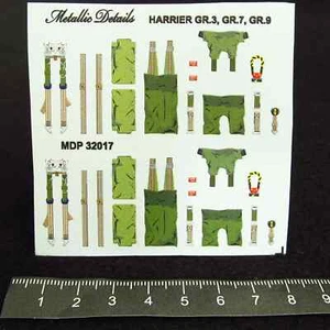 Cinturones de seguridad Harrier GR,3, GR,7, GR,9 (calcomanías 3D) 1:32 - para kits de modelos de aviones - Imagen 1 de 7