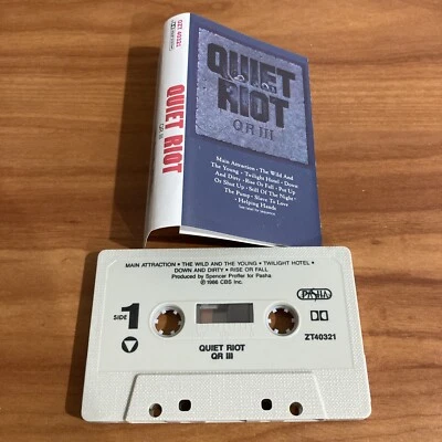 Quiet Riot ‎– QR III CASSETTE - Image 1 of 4