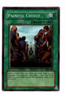 Yugioh - 1X Elección dolorosa - Súper raro - Ilimitado - MRL-049 - Casi como nuevo - Imagen 1 de 2