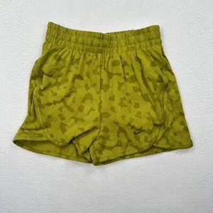 Nike Youth Girls Breezy Training Shorts Size Medium Green FB1095 High Waist - Picture 1 of 7