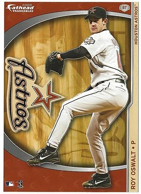 ROY OSWALT HOUSTON ASTROS FATHEAD TRADEABLES REMOVEABLE STICKER MINI 2009 #87 - Image 1 of 3