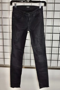 HUDSON BLACK COTTON DENIM KIDS SKINNY PANTS SIZE 12 ON SALE - Picture 1 of 9