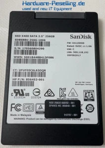 SanDisk HP 256GB X400 SATA SD8SB8U-256G-1006 856452-001 865840-001 912757-001 - Bild 1 von 1