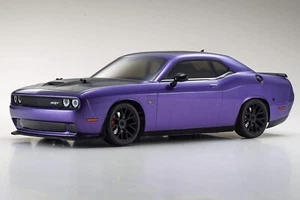 RC Racing Car Mk2 Purple 2015 Dodge Hellcat Challenger 1/10 Scale 4WD Car RTR US - Picture 1 of 6