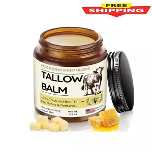 Veakoo Beef Tallow for Skin, Organic Whipped Tallow and Honey Balm, Grass Fed... - Picture 1 of 7