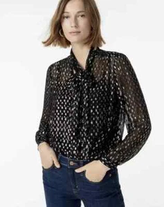 128€ J. nuovo con etichetta Blusa girocollo girocollo con punto Lurex® arcobaleno taglia S - Foto 1 di 8