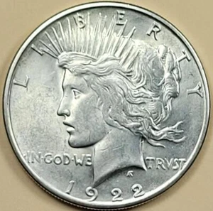 1922 - S Peace Dollar - ** CHAU ** - Picture 1 of 2