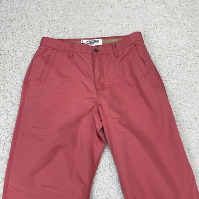 Pantalones Mountain Khakis 33x34 Rojo Salmón Calce Relajado Aire Libre Jackson Hole Senderismo Foto 1 de 4