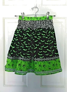 Girl's gathered elastic waist Halloween skirt, handmade, size 7 - Picture 1 of 3