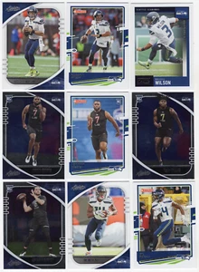Lot of 30 Different Seattle Seahawks 2020 Cards; Wilson, Metcalf & Rookies - Bild 1 von 4