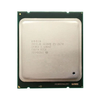 Intel Xeon E5-2670 SR0KX C2 115W Socket2011 2.60 Ghz 20 Mb 8-Core CPU Processor - Image 1 of 3