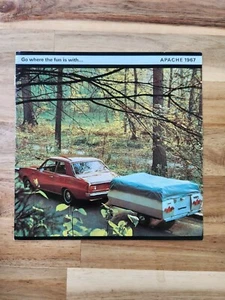 Vintage 1967 Apache Solid State Pop Up Trailer Camper Sales Brochure Travel - Picture 1 of 4