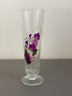 Glass vase - floral - cca 25 cm - hand crafted.