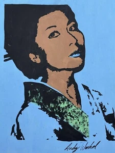 Andy Warhol COA dipinto firmato disegno originale vintage - Foto 1 di 5