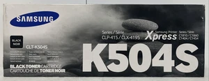 Cartuccia toner originale Samsung CLT-K504S - Nero - Nuova sigillata - Foto 1 di 4