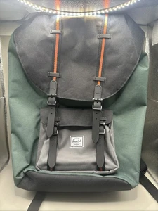 Mochila HERSCHEL Supply CO. “Retreat” Verde Negra Clásica Unisex - Imagen 1 de 4