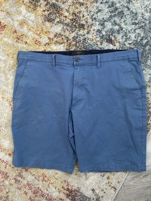 M&S Mens Mid Blue Cotton Chino Shorts W40”. MR25448 - Image 1 of 4