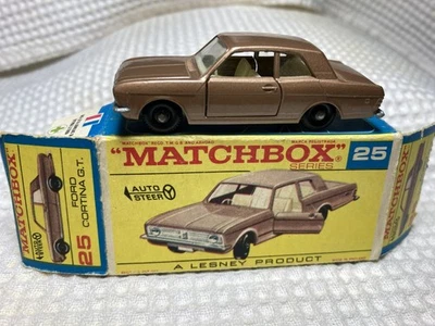 Matchbox/Lesney #25D FORD CORTINA, con caja tipo E, ¡en perfecto estado! Foto 1 de 4