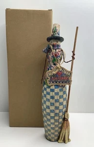 Heartwood Creek Jim Shore 12" Happy Home donna di neve con scopa #117655 2004 - Foto 1 di 13