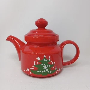 Waechtersbach - Made In West Germany Weihnachtsbaum rote Glasur Ceremic Teekanne - Bild 1 von 19