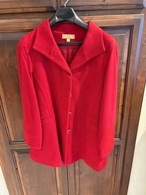 Katherine Kelly Women's Size 14 Red 100% Cashmere Coat SUPER NICE. - Image 1 of 4