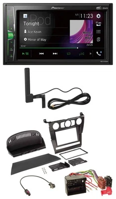 Pioneer MP3 DAB AUX 2DIN Bluetooth Autoradio für BMW 5er (E60, 2003-2007) - Bild 1 von 4