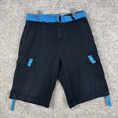 US Polo Assn молодых мужчин черный хлопок грузовые шорты подпоясанный размер 14 - Изображение 1 из 4