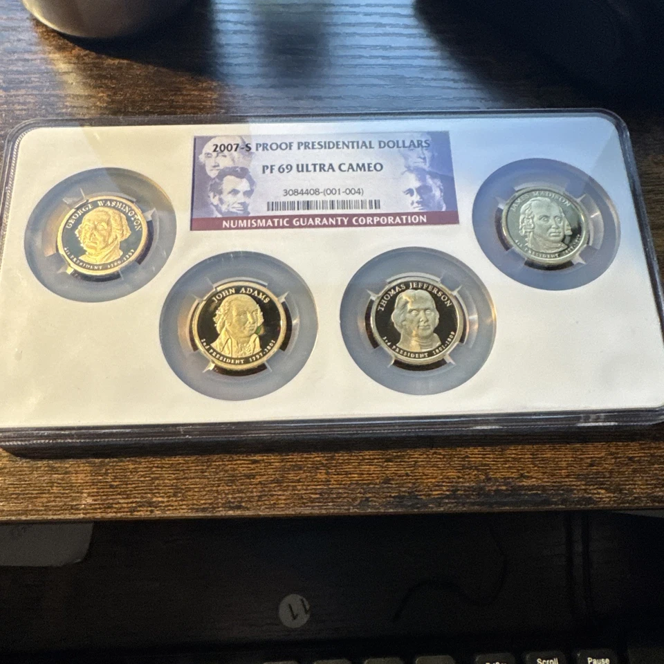 2007-S PROOF Presidential Dollar Coin Set PF 69 Ultra Cameo NGC - Image 1 of 1