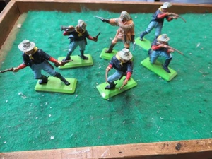VINTAGE BRITAINS DEETAIL ACW DISMOUNTED 7th CAVALRY & CUSTER FULL SET 1:32 UK - Picture 1 of 17