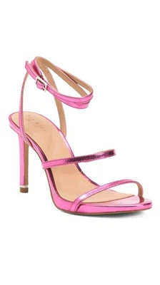 TED BAKER Sophia 金属皮革绑带礼服凉鞋 6.5 码 — 第 1/3 张图片