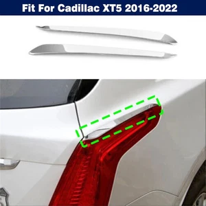 Pair Tail Light Lamp Molding Strip Trim Chrome Steel For Cadillac XT5 2016-2022 - Picture 1 of 11
