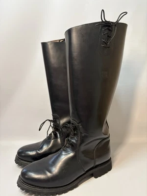 复古 Guide Gear Vibram 19 英寸波兰巡逻队摩托车靴男式 US 13 — 第 1/4 张图片