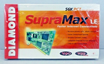 Diamond Supra Max LE 56K PCI Internal Fax Modem New - Image 1 of 4
