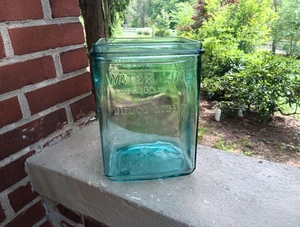 ANTIQUE EXIDE GLASS BATTERY JAR DELCO LIGHT LARGE 10 1/2" TALL - Picture 1 of 5