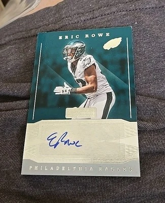 2019 Donruss Signature Series Eric Rowe autograph auto EAGLES  - Image 1 of 2
