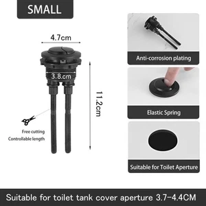 Toilet Flush Button, 1pcs Dual Toilet Flush Button Round Head For Bathroom Tool - Picture 1 of 6