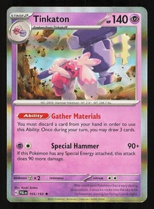 Tinkaton 105/193 Holo NM Pokemon TCG Scarlet & Violet Paldea Evolved PAL - Bild 1 von 1
