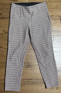 Leggings A New Day taglia 10 arancione e nero pied de poule zip laterale elastico in vita comodi - Foto 1 di 10